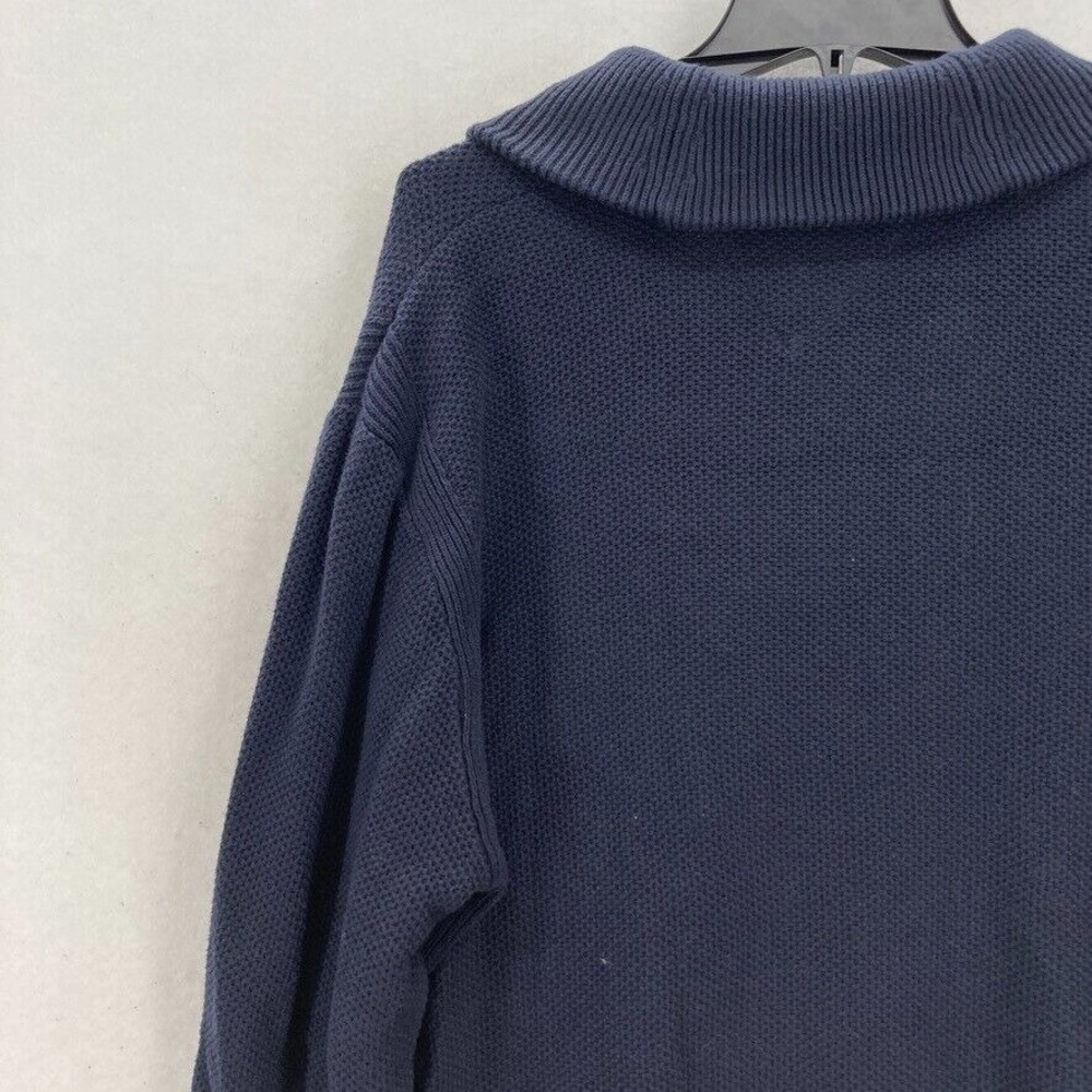 Tommy‎ Hilfiger Shawl Collar Pullover Sweater Mens 2XL Blue Long Sleeve Preppy - Picture 11 of 13